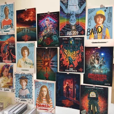 30PCS Stranger Things Copperplate Paper Posters Decorative Painting Wall Sticker - image 1 of 4
