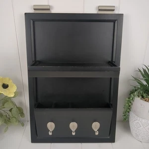 Pottery Barn Tägliche Organisation Wandsystem Sortierer Organizer Haken Schwarz  - Bild 1 von 11