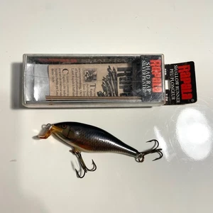 Vintage Rapala SSR-7 Shad Rap Silver Plated Shallow Runner Angelköder Finnland - Bild 1 von 4
