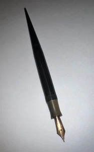 Parker Vacumatic 1933 Fountain Pen The Earliest Opaque Black Vertical Stripes - Picture 1 of 8