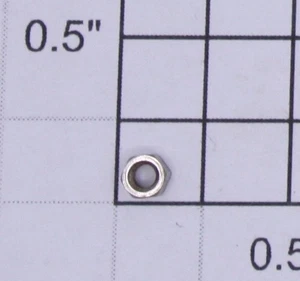 Lionel 700E-176 Nickel Handrail Stanchion Nut (24) - Picture 1 of 2