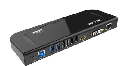 USB 3.0 and USB C Universal Docking Station Dual Video Monitor Display DVI HDMI - Image 1 of 4