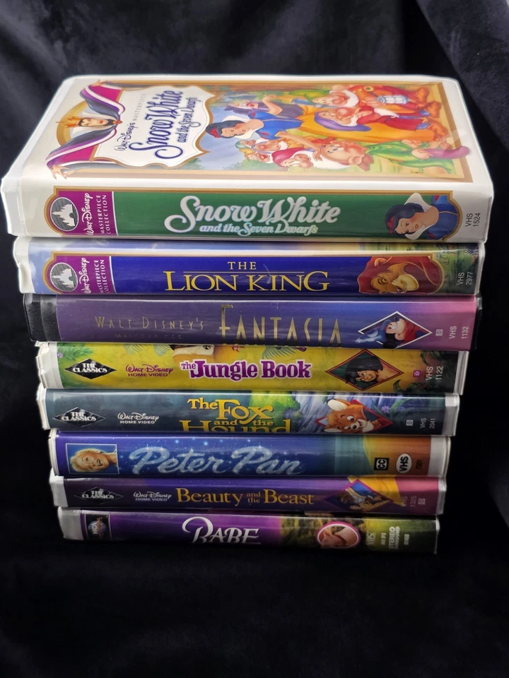 Walt Disney Masterpiece Collection VHS Lot - 8 Unique Titles:  Snow White & More - Image 1 of 4