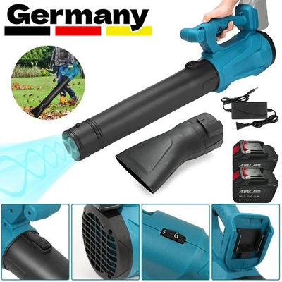 6 Speed For Makita Cordless Leaf Blower inc 2x 5Ah Batteries & Charger Leaf Blower - Image 1 of 4