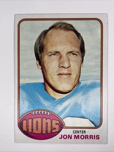 1976 Topps #344 Jon Morris Detroit Lions - Bild 1 von 2