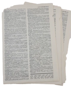 Posten 100 Vintage Wörterbuch Buch Seiten Scrapbooking Junk Journal Collage - Bild 1 von 4