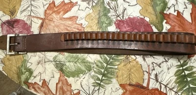 Cinturón balas Hunter 245 MED vintage munición cuero 25 cartuchos Foto 1 de 4