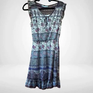 Maurices Vestito Donna Floreale Boho Chic Western Paisley, Medium M - Foto 1 di 10