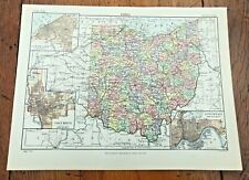 circa 1880s map of ohio !  ( adam & charles black )
