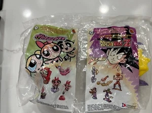 NIP Burger King 2002 Dragon Ball Z & Powerpuff Girls Spinner & Cooler Blast New - Picture 1 of 2
