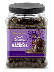 Member's Mark Chocolate Covered California Thompson Raisins 54 oz - Picture 1 of 3