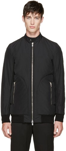 Giacca bomber imbottita Thamanyah nera FW15 100% poliestere rick owens 50 NUOVA CON ETICHETTE OT