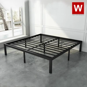 Queen Duty Steel Bed Frame - Platform Bed - Height 14" - Picture 1 of 10