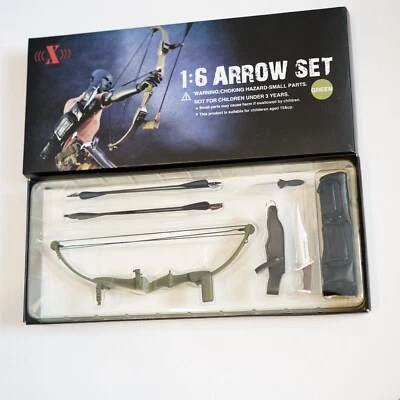 Juego de armas cuchillo arco flecha 1/6 verde oliva Rambo película X-TOYS Foto 1 de 4