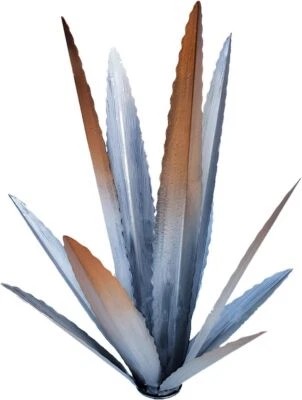 Estatua de arte de jardín rural plantas de agave de metal rústico al aire libre hágalo usted mismo decoración estaca Foto 1 de 4