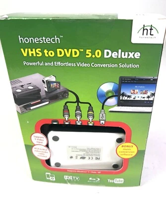 Honestech VHS to DVD 5.0 Deluxe Powerful & Effortless Video Conversion Solution - Image 1 of 4