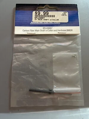 Blade E-flite 3007 Carbon Fiber Main Shaft with Collar & Hardware: BMSR - Image 1 of 2