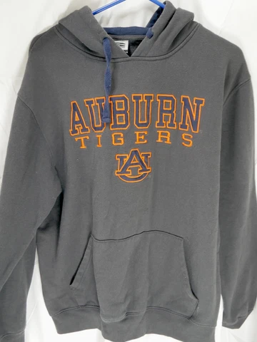 Auburn Tigers Mens Large Hoodie Sweatshirt Gray Stadium Athletics NCAA Cover