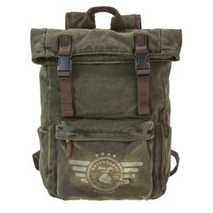 Greenburry Rucksack Canvas 36x41cm "Aviator" Explorer No.1 khaki - Bild 1 von 10