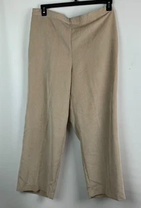 Alfred Dunner Hose beige Cord gerades Bein Gummibund Pull On Gr. 18P NEU - Bild 1 von 7