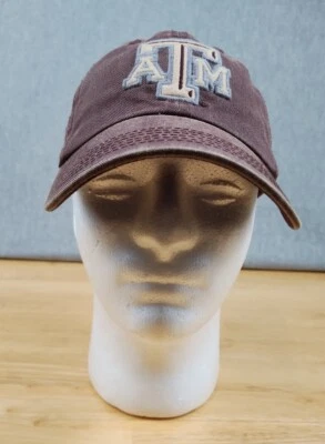 Texas A&M Aggies Hat Cap Mens One Size Fits All Adjustable Faded Maroon ATM 1876 - Image 1 of 4