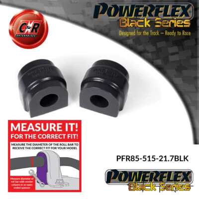 Powerflex Black Trasero Roll BAR Cojinete 21.7mm Para VW Touran 03- - Imagen 1 de 4