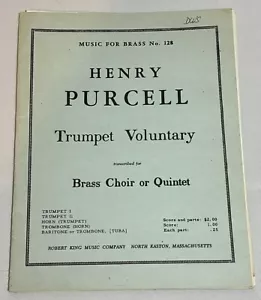 Henry Purcell Trumpet Voluntary Sheet Music for Brass Choir or Quintet - Picture 1 of 3