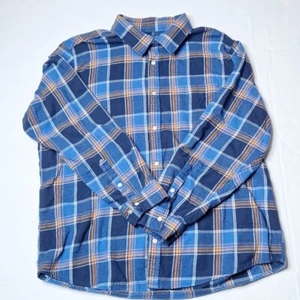 Camisa de colección John Blair a cuadros de franela verde acrílico abotonada para hombre talla XL - Imagen 1 de 11