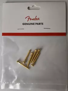 Fender Guitar Gold Tremolo Bridge Mounting Screws 0018787049 MADE IN THE USA - Picture 1 of 1