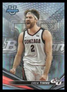 2022-23 Bowman University Best REFRACTOR #100 Drew Timme - Picture 1 of 2