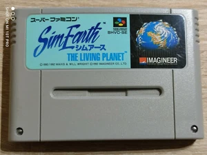 SIM Earth Living Planet for Super Famicon Nintendo Jap - Picture 1 of 2