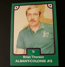 1984 TCMA Albany Colonie A's Brian Thorson #9