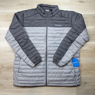 Columbia Silver Falls Full Zip Insulated Puffer Jacket - Gray - Men's Size 2XT - Image 1 of 4