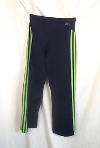 Girl's adidas sz Medium Blue Green Stripe Lounge Pants Sweatpants Jogger - Picture 1 of 8