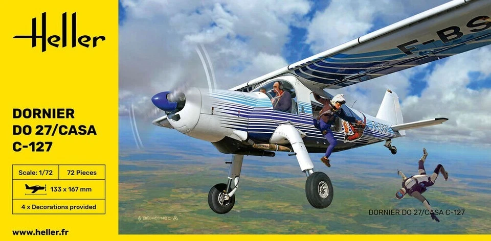 Heller 30304 Dornier DO 27/CASA C-127 scala 1/72 - Immagine 1 di 1