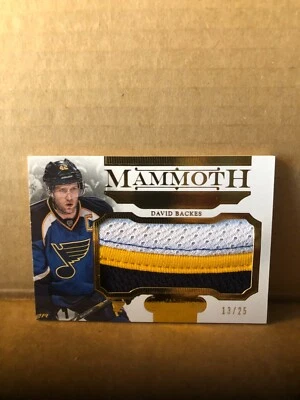 2013-14 Dominion Mammoth Jerseys Prime #MDB David Backes 13/25 - Image 1 of 2