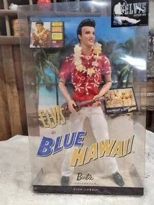2009 Mattel Elvis In Blue Hawaii Barbie Collector Pink Label #R4509 NRFB - Picture 1 of 7