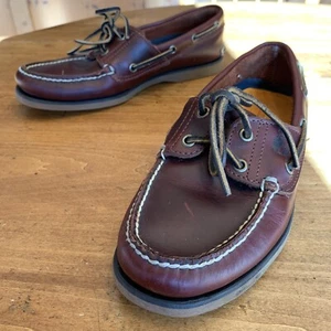 Mens Timberland Oxblood Boat Shoes Size 7 M - Picture 1 of 10