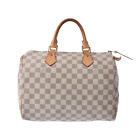 Louis Vuitton Damier Azur Speedy 30 White N41370 Hand Bag 800000122101000