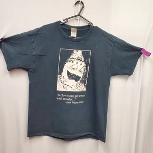 Vintage 90er John Wayne Gacy "Ein Clown kann weg mit Mord" Größe L 20'X26' - Bild 1 von 16