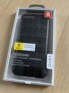 iPhone 6 Plus Baseus Akku Ladegerät Hülle für iPhone 6+ Akkudeckel Schwarz UK - Bild 1 von 11