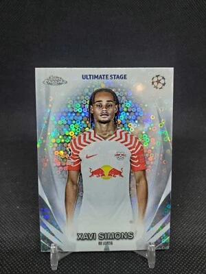 2023-24 Topps UEFA Club Competition Xavi Simons USC-49 Ultimate Stage Chrome  - Image 1 of 2