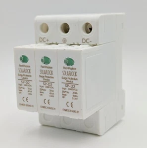 SPD Überspannungsschutz Blitzschutz Solar Photovoltaik 3 Polig 1000VDC, Typ 2-C - Bild 1 von 7