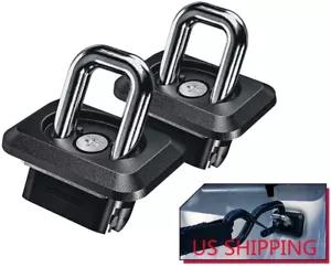 1Pair Inner-Bed Retractable Truck Bed Tie-Down 35° Anchor Aluminum For Chevy/GMC - Picture 1 of 8