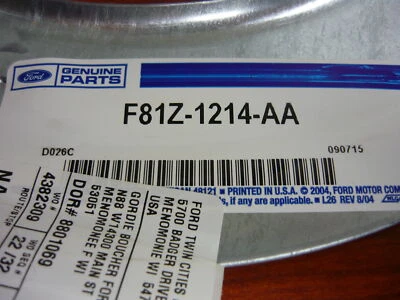 Componentes de freno de excursión Ford OEM 99-05 - Protector contra salpicaduras F81Z1214AA Foto 1 de 4