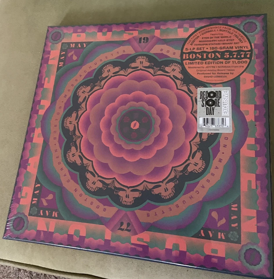 Grateful Dead 'Boston Garden, MA 5/7/77 Live' RSD 2023 180G Vinyl Box Set Foto 1 de 3