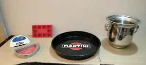 Lotto Di Oggetti Pubblicitari Martini Porta Bottiglia Vassoio 2 Posacenere Altro - Foto 1 di 23