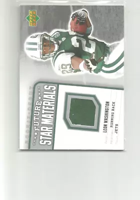 2006  Rookie Debut Future Star Materials Silver #FSMLW Leon Washington  F79 - Image 1 of 2