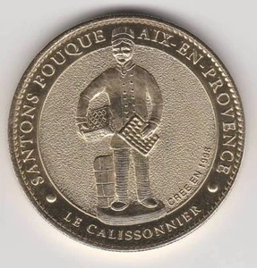 A  2010 TOKEN MEDAILLE SOUVENIR A-B -- 13 100 SANTONS FOUQUE LE CALISSONNIER - Picture 1 of 2