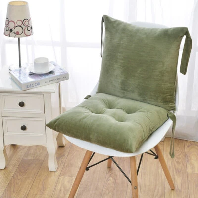 Cojín para silla de respaldo alto cojín de asiento cubierta extraíble patio jardín respaldo exterior Foto 1 de 4